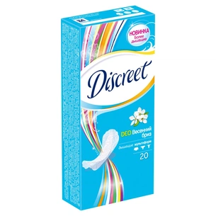 Щоденні прокладки Discreet Deo Spring Breeze 20 шт (4015400179634) зображення 1
