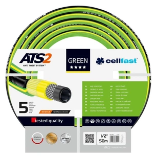 Шланг для поливу Cellfast GREEN ATS, 1/2", 50м, 5 шарів, до 30 Бар, -20…+60°C (15-101) зображення 1