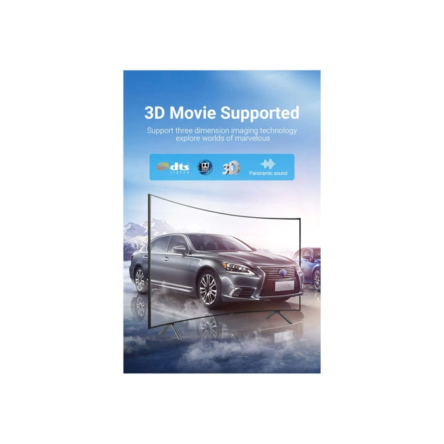 Кабель мультимедійний HDMI M to HDMI M 2.0m V2.1 8K60Hz silver Vention (ALCIH) - picture 10