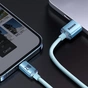 Кабель Baseus Crystal Shine USB - Lightning (M/M), 2.4A, 2 м Sky Blue (CAJY001203) - зменшене зображення 4