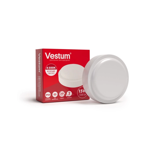 Светильник Vestum LED 15W 4500K 220V (1-VS-7103) - изображение 1