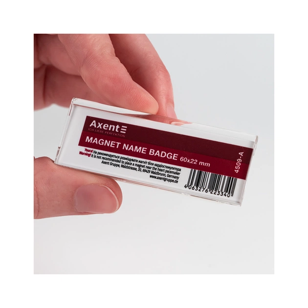 Бейдж Axent акриловий на магніті 4509 (60х22 мм) (4509-A) - picture 4