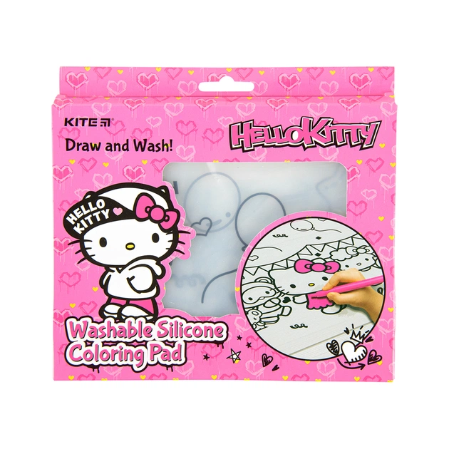 Підкладка настільна Kite силіконова розмальовка Hello Kitty, 30х40см (HK22-424) - picture 2