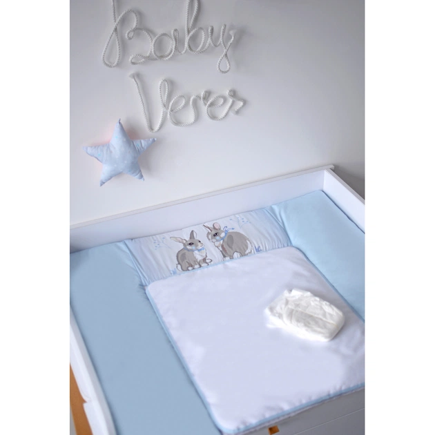 Пеленальний матрацик Верес Summer Bunny blue NEW 72х80 см (426.6.1) - picture 5
