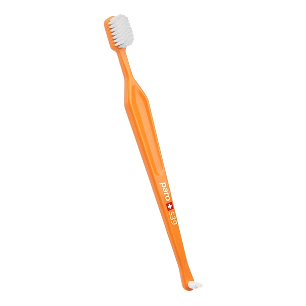 Зубная щетка Paro Swiss S39 мягкая оранжевая (7610458007150-orange) - изображение 1