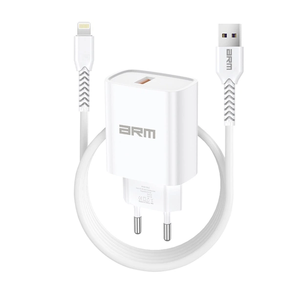 Зарядний пристрій Armorstandart AR012 Basic USB 24W + cable USB to Lightning White (ARM69894) - зображення 1