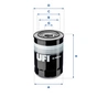 Фільтр масляний UFI 23.486.00 - зменшене зображення 1