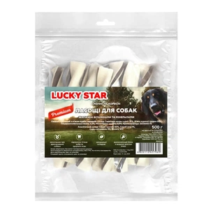 Ласощі для собак Lucky Star Сендвіч кручений з м'ясом курки середній 13.5 см 500 г (4820112457969) изображение 1