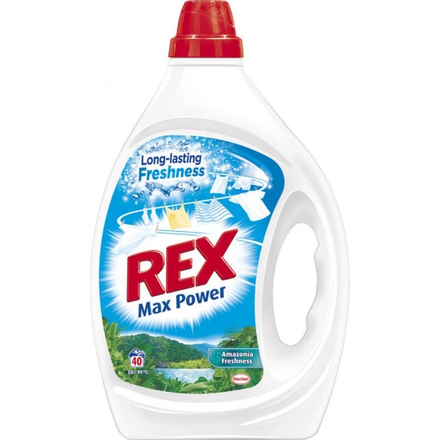 Гель для прання Rex Max Power Амазонська свіжість, 2 л (9000101314243) - зображення 1