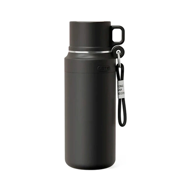 Термос Merlion з чашкою та ситечком 1 л, чорний (TermTea-1000Black) - зображення 1