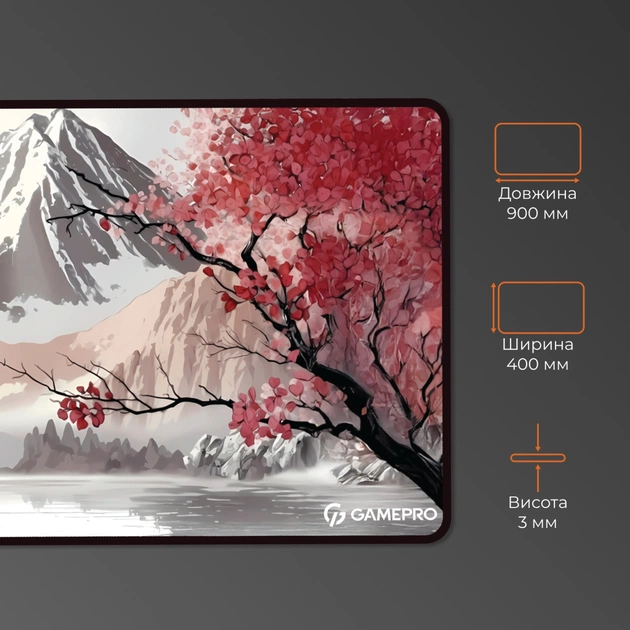 Килимок для мишки GamePro Speed/Control Gray-Pink (MP275JS) - picture 4