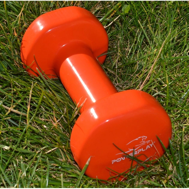 Гантель PowerPlay PP_4103 вінілова 1 кг Помаранчева (PP_4103_1kg) - picture 10