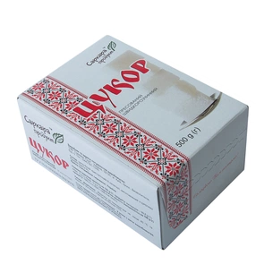 Цукор Саркара продукт швидкорозчинний у формі кубика 500 г (коробка) (15113) зображення 1