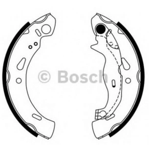 Гальмівні колодки Bosch 0 986 487 727 зображення 1