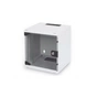 Шафа настінна Digitus 6U 10" 312x300, glass door, 30kg max, grey (DN-10-05U-1) - зменшене зображення 1