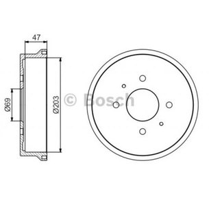 Гальмівний барабан Bosch 0 986 477 235 зображення 1