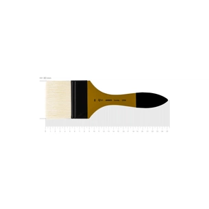 Пензлик для малювання Rosa Щетина флейц, AMBER 2306, №80 (4823098533498) зображення 1