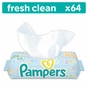 Дитячі вологі серветки Pampers Baby Fresh Clean 64шт (4015400439110) - зменшене зображення 1