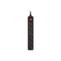 Мережевий фільтр живлення REAL-EL RS-6 Protect M 5m, black (EL122300036) - зменшене зображення 2