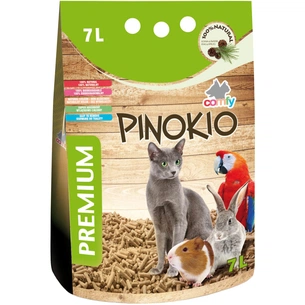 Наповнювач для туалету Comfy Pinokio деревний 7 л (5905546142427) зображення 1