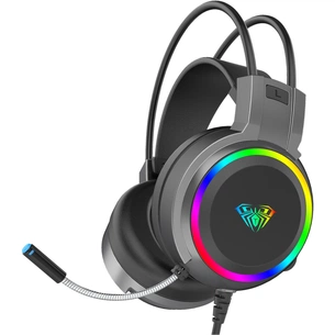 Навушники Aula S608 Wired Gaming Headset 3.5mm*2 + USB Black (6948391235509) зображення 1