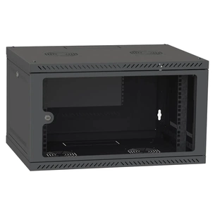 Шафа настінна Ipcom 4U, 600*350, RAL9005 (СН-4U-060х035-ДС-9005) зображення 1