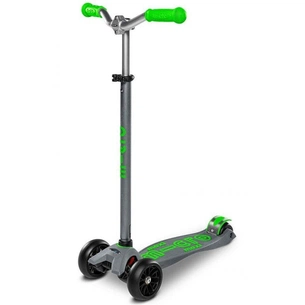 Самокат Micro Maxi Deluxe PRO Grey/Green (MMD089) зображення 1