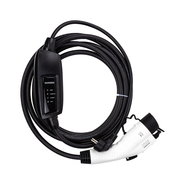 Зарядний пристрій для електромобіля Duosida Type 1 - Schuko (220V), 16A, 3.6кВт, 1-фазное, 5м (EV200269) - picture 1