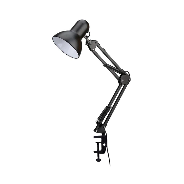 Настільна лампа Євросвітло Ridy-027 E27 зі струбциною чорна - picture 1