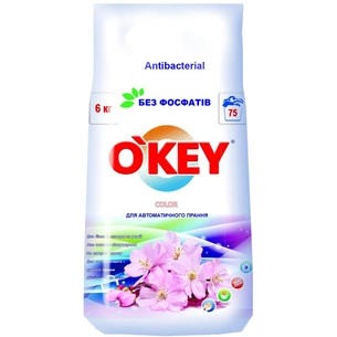 Пральний порошок O'KEY Квітковий букет 6 кг (4820049381818) зображення 1
