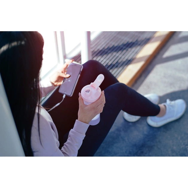Шейкер спортивний SmartShake Slim 500ml Cotton Pink (10252501) - picture 5