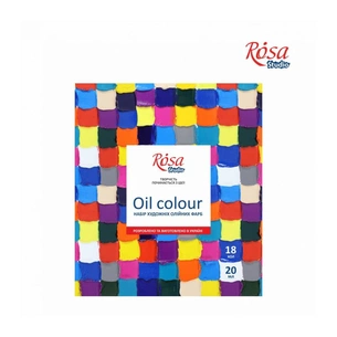 Олійні фарби Rosa 18 кольорів по 20 мл (4823098505518) зображення 1