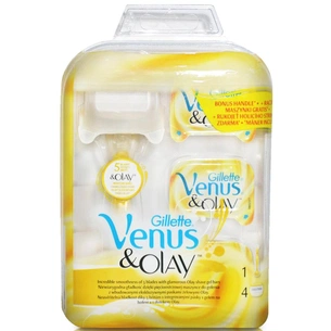 Набір для гоління Venus Бритва Venus&Olay c кассетой+сменные кассеты 3 шт (7702018330461) зображення 1