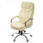 Офісне крісло Аклас Тироль CH MB кожа натур. бежевое (12443) - зменшене зображення 1