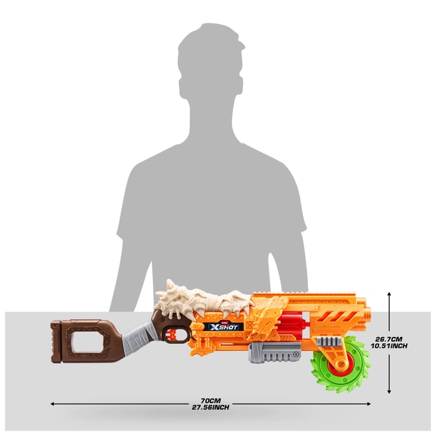 Игрушечное оружие Zuru Бластер X-Shot Insanity horrorfire Doomsday (36732) - изображение 5