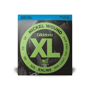 Струни для гітари D'Addario XL Nickel Wound Bass Reg Light Top / Med Bottom (45-105) (EXL165) зображення 1