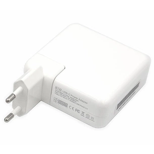 Блок живлення до ноутбуку PowerPlant APPLE 220V, 20V 61W (USB Type-C) (AP61HCUSB) зображення 1