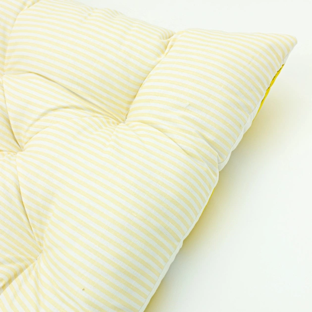 Подушка на стілець MirSon Бязь Принт 17-0531 Striped Lemon 40х50 см (2200006276883) - зображення 4