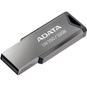 USB флеш накопичувач ADATA 32GB UV350 Metallic USB 3.2 (AUV350-32G-RBK) зображення 1