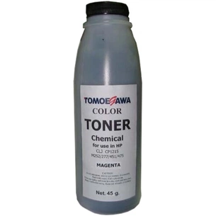 Тонер Tomoegawa HP CLJ CP1215/M252/277/451/475 Chemical (45г) Magenta (THP1215M45) зображення 1