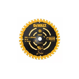 Диск пильний DeWALT EXTREME, 184 х 16 мм, 40 z, ATB, 18 градусів, універсальне застосування (DT10303) зображення 1