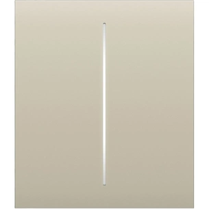 Накладна панель Ajax CenterButton 2-gang/ivory picture 1