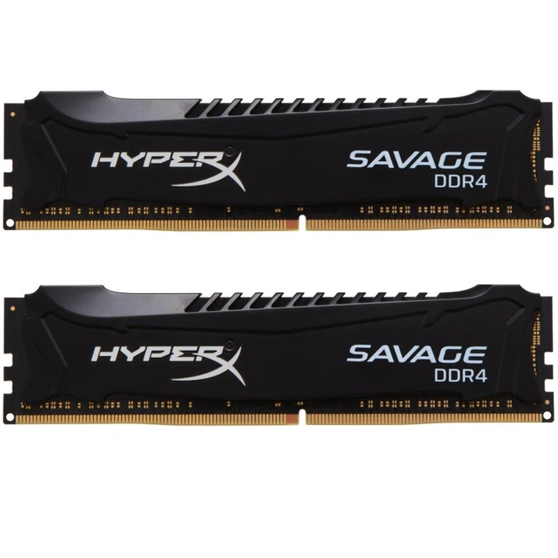 Модуль пам'яті для комп'ютера DDR4 8GB 3000 MHz Savage Blak Kingston Fury (ex.HyperX) (HX430C15SB2/8) - изображение 1
