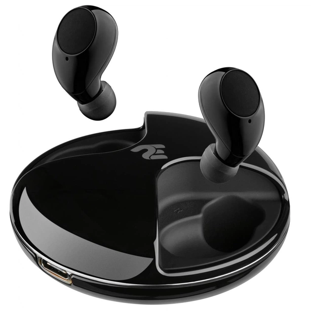 Навушники 2E RainDrops True Wireless Waterproof Mic Black (2E-EBTWRDBK) - изображение 1