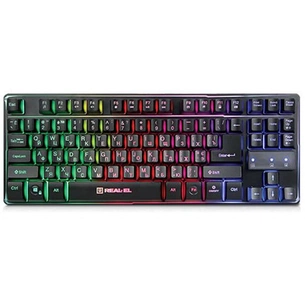 Клавіатура REAL-EL 8710 Gaming TKL Backlit Black (EL123100030) зображення 1