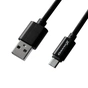 Дата кабель USB 2.0 AM to Micro 5P 1.0m Black/Black Grand-X (FM01BB) - уменьшенное изображение 1