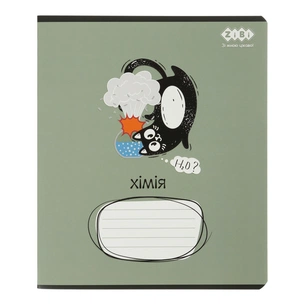 Зошит ZiBi предметний CRAZY CAT 48 аркушів клітинка, хімія (ZB.1703-04) зображення 1