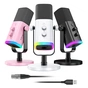 Мікрофон Fifine AM8W USB/XLR White (AM8W) - зменшене зображення 4