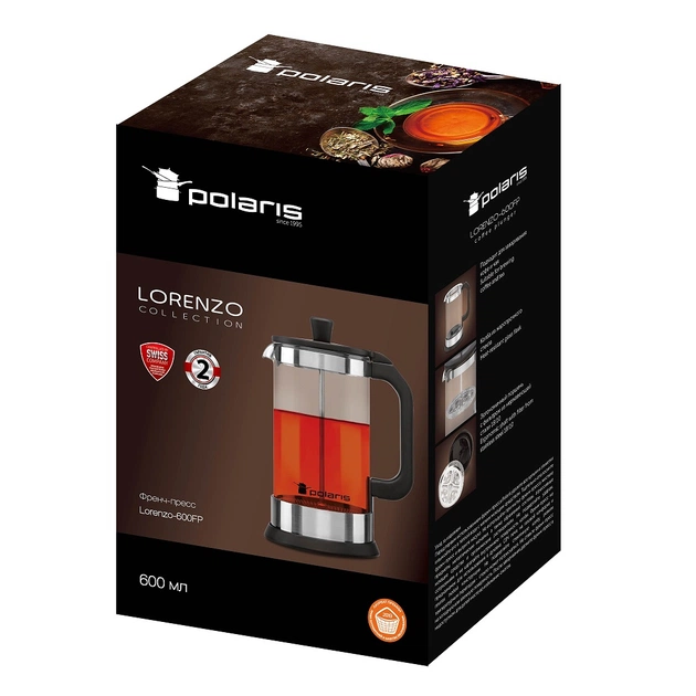 Френч-прес Polaris Lorenzo 0.6 л (Lorenzo-600FP) - picture 5