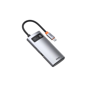 Концентратор Baseus Metal Gleam Series 4-in-1 Multifunctional Gray (CAHUB-CY0G) зображення 1